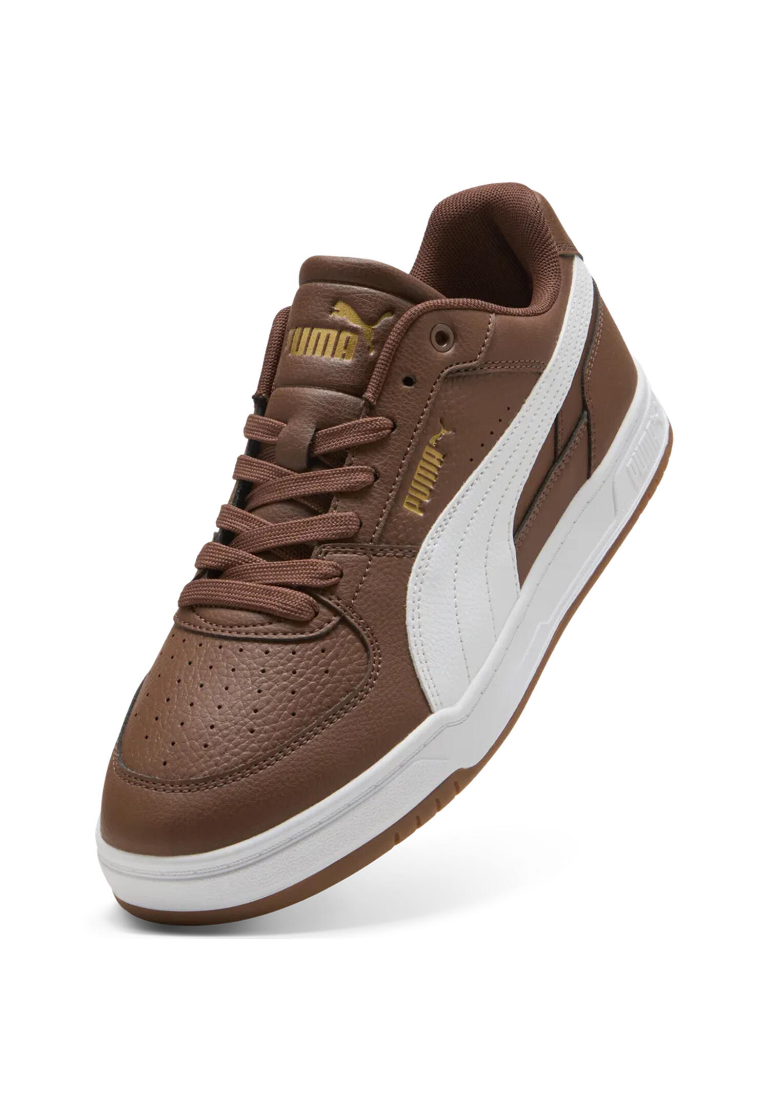 Puma Herren Caven III Sneaker Schuhe 404484 16 Chestnut Brown-White-Gold 4/5