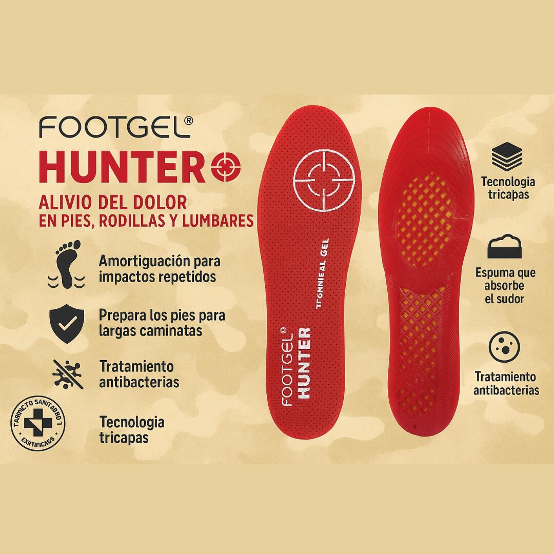 Plantilla de Gel unisex para Caza Footgel HUNTER 3/6