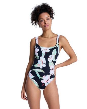 Maillot de bain une pièce PRINTED ESSENTIALS ONE-PIECE Noir Femme