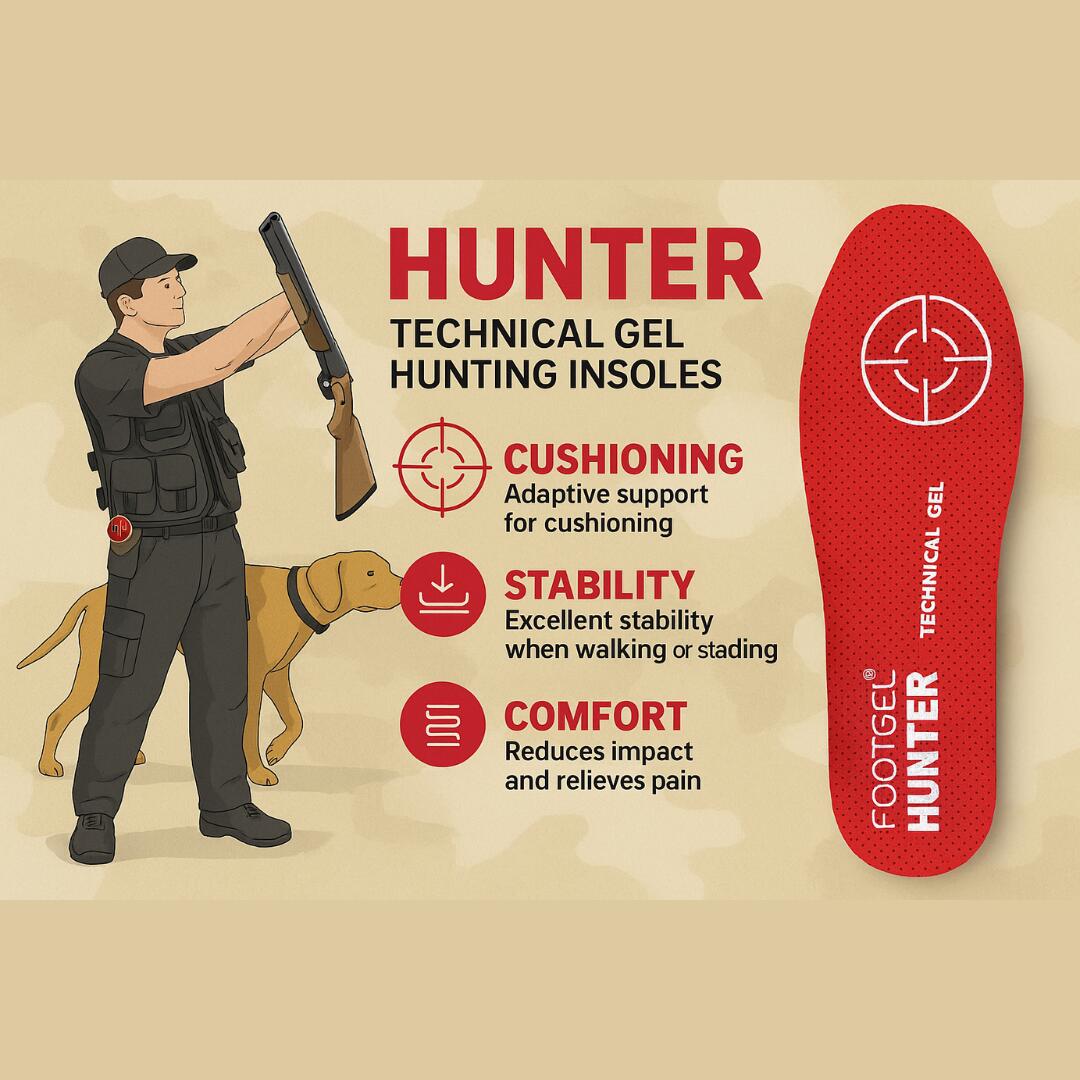 Plantilla de Gel unisex para Caza Footgel HUNTER 4/6