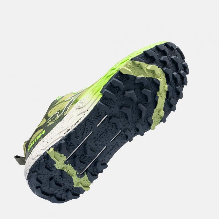 Zapatillas Trail Hombre Joma Sima 26 Verde Flúor Resistentes-TKSIMS2615