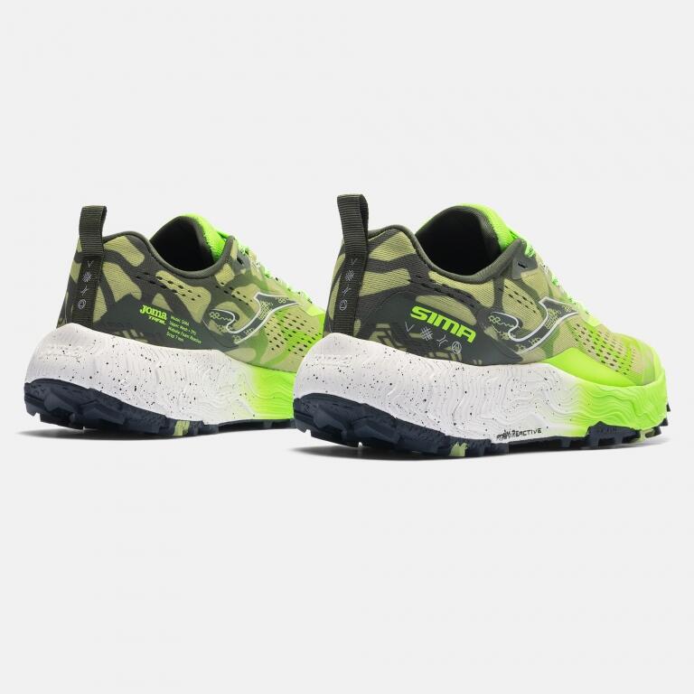 Zapatillas Trail Hombre Joma Sima 26 Verde Flúor Resistentes-TKSIMS2615 4/6