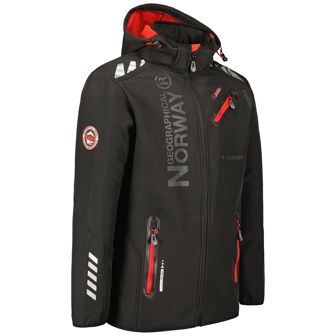 GEOGRAPHICAL NORWAY Softshell ROYAUTE DB BLACK RED MEN 068 (WY2000H GN Black Sne 3/3