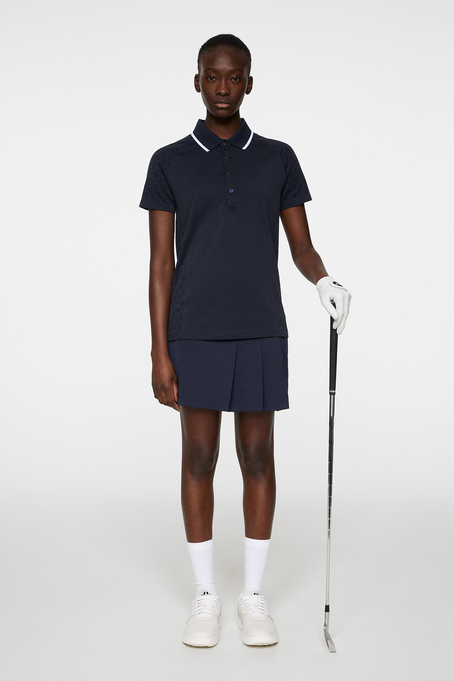 Baily Seamless Polo Damen Navy 3/4