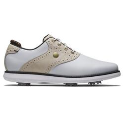FOOTJOY TRADITIONS BLANC/TAN - CHAUSSURE FEMME
