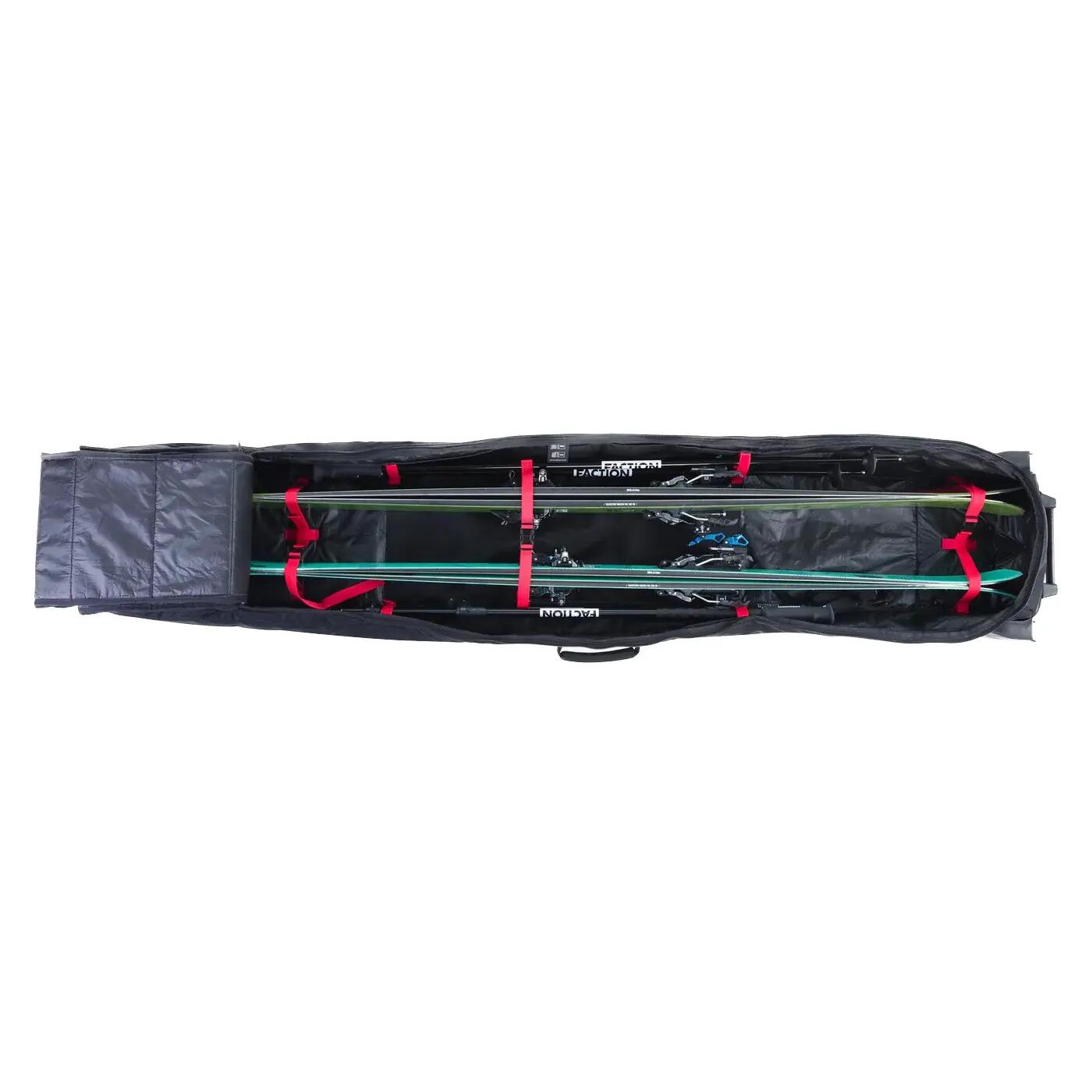 Sac à skis à roulettes – pouvant contenir jusqu'à deux paires de skis 5/7