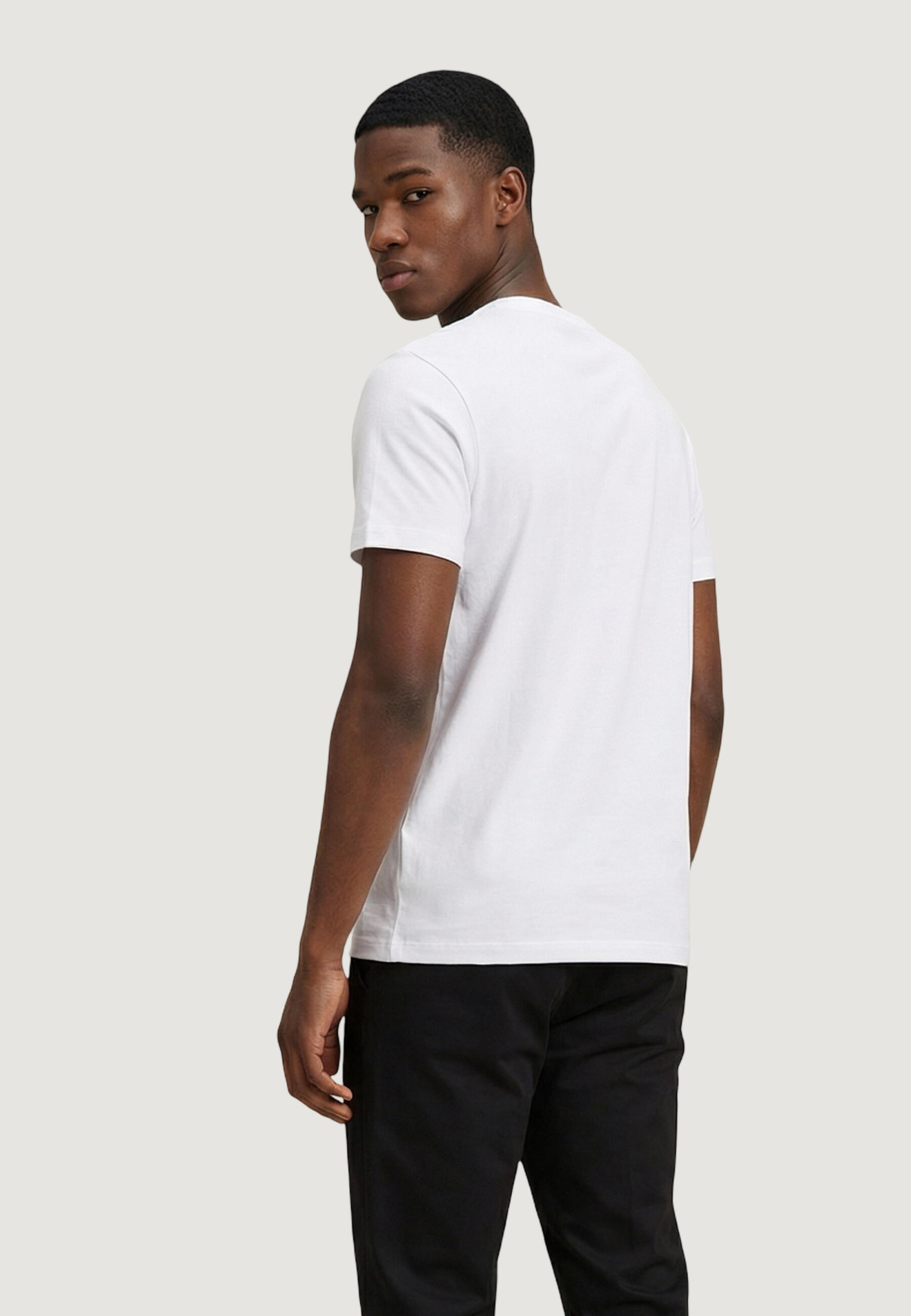 t-shirt crop top MICK-BASIC HOMME blanc 2/5