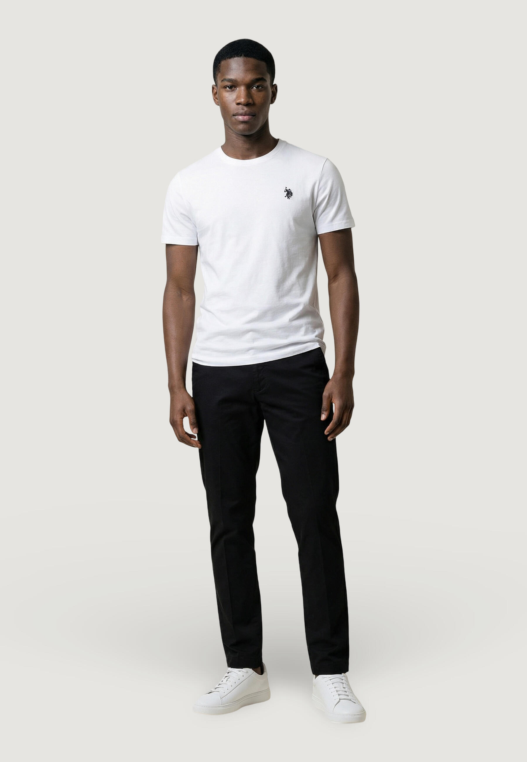 t-shirt crop top MICK-BASIC HOMME blanc 4/5