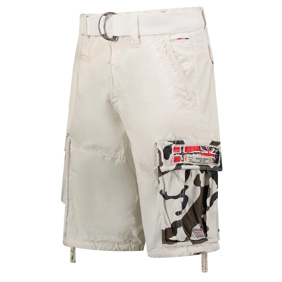 GEOGRAPHICAL NORWAY Bermudy PASTEQUE EO MEN 063 Sneakers Bia (SX1425H/GNO-White) 3/3