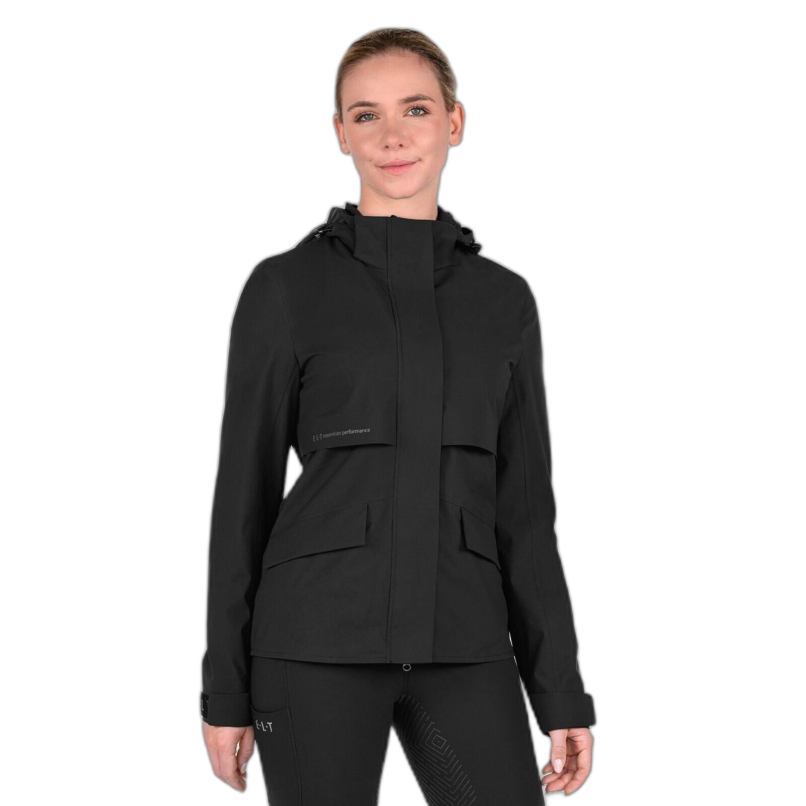 Elt - Veste Imperméable Équitation Femme Elt Performance - Veste - Noir - Decathlon