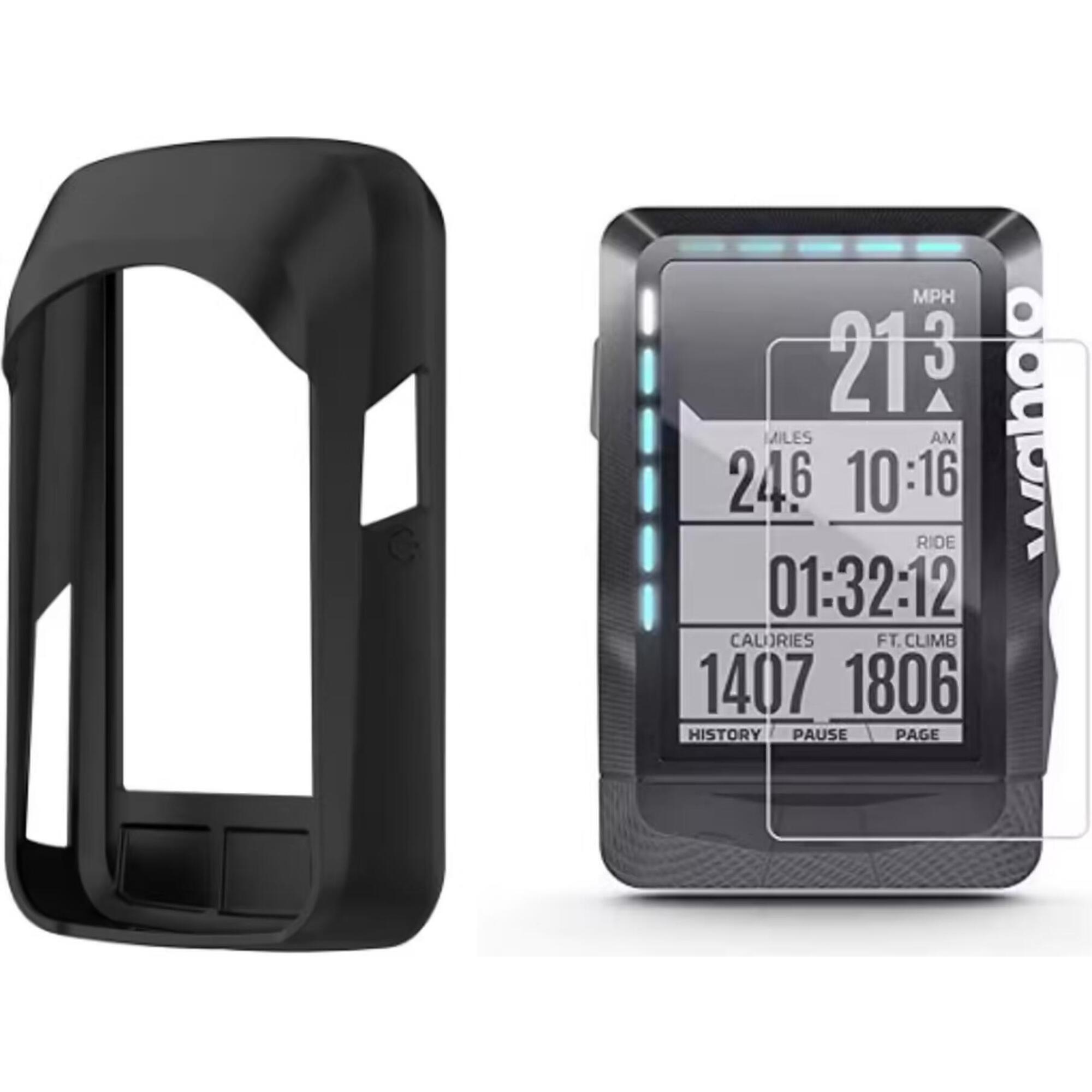 Bikeflow - Housse Silicone Et Verre Trempé Pour Compteur Wahoo Elemnt Roam V2 - Compteur Gps Vélo - No Size - Decathlon