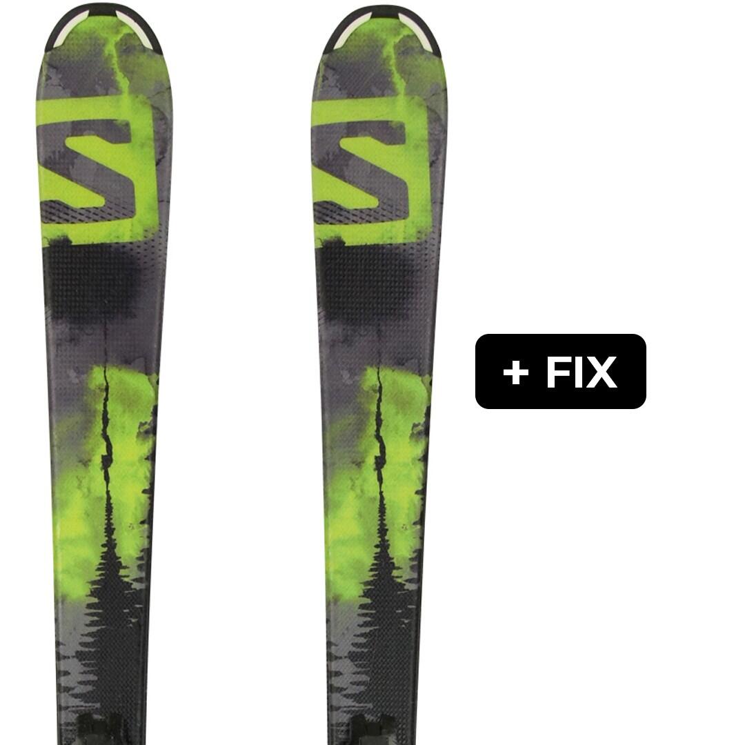Reconditionné - SALOMON Q-MAX JR + FIX - Très bon état 4/4