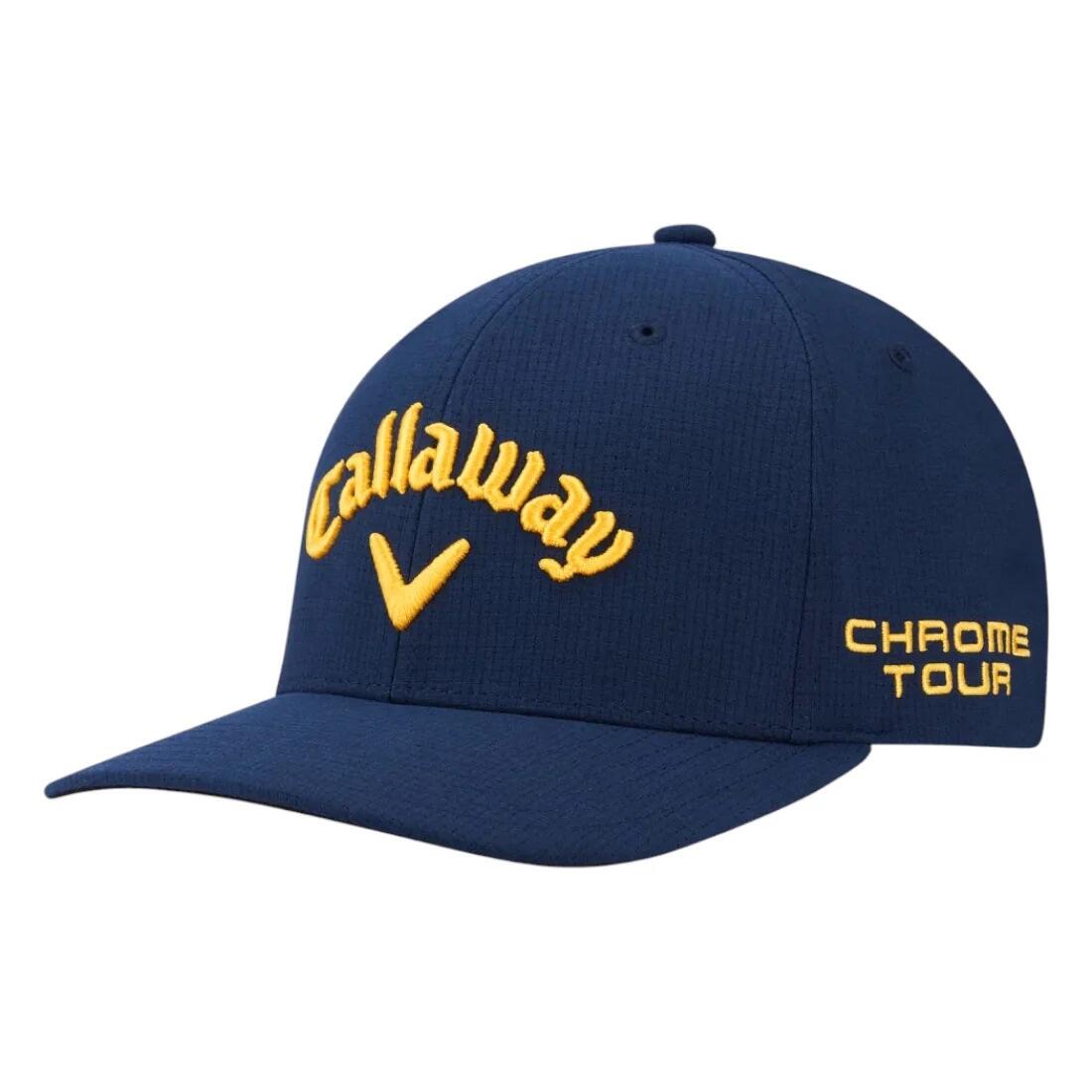 Casquette Tour Authentic Performance Pro bleu marine/jaune 2/3