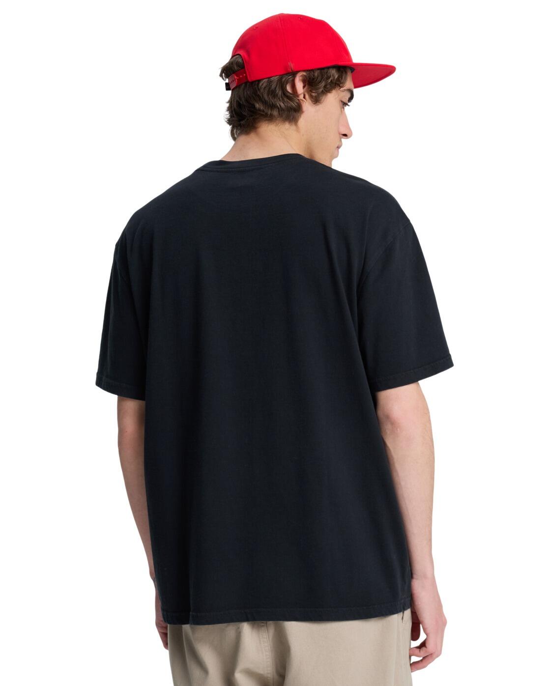 T-Shirt à manches courtes STRUCTURED FLOWER Noir Homme 3/4