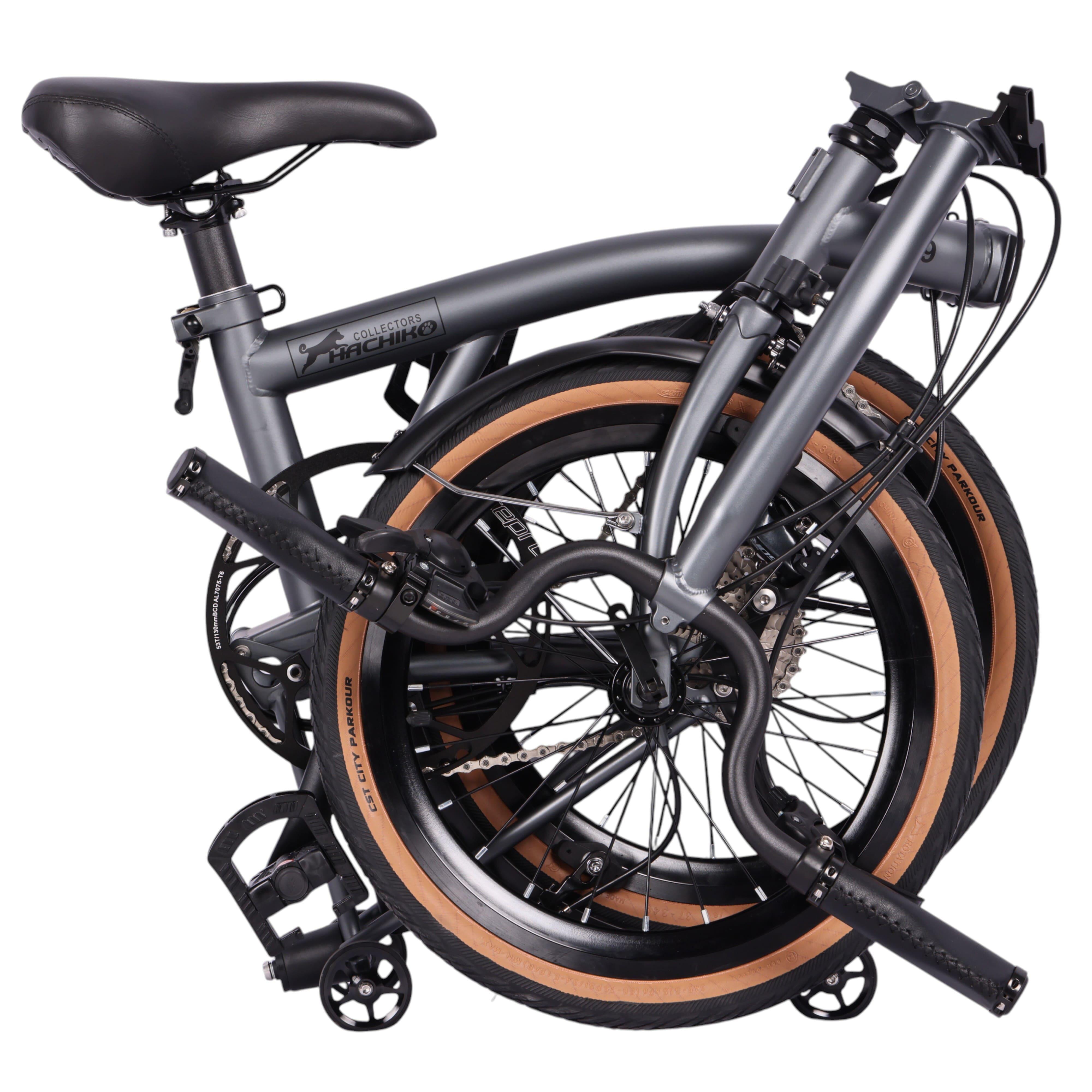 はちこ Foldable Bicycle HA-01 | 20 Inch 7 Speed Shimano | Black Red
