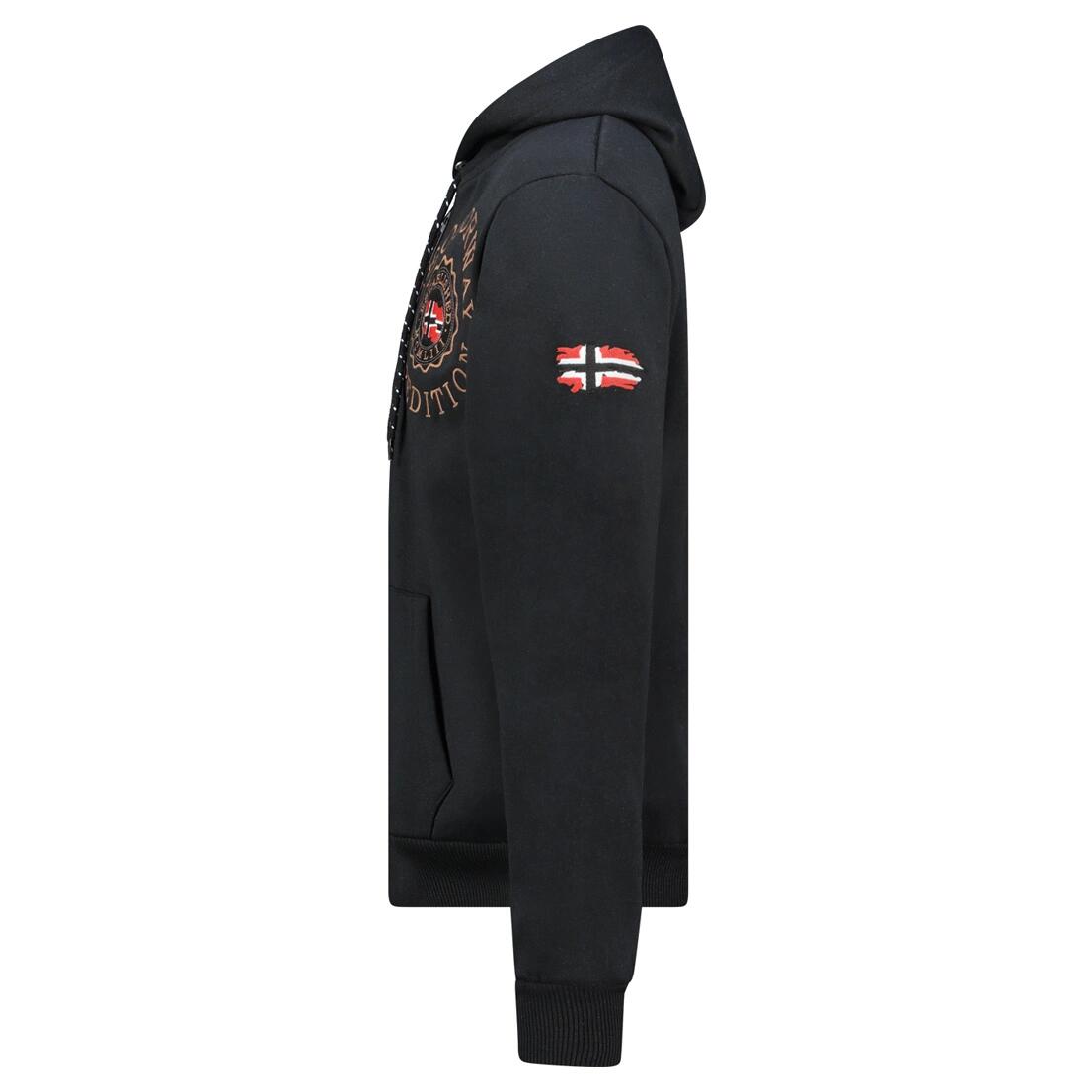 GEOGRAPHICAL NORWAY Bluza GEGANTO BLACK DB MEN 100 Sneakers Zwart 3/3