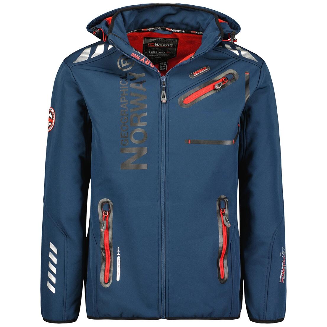GEOGRAPHICAL NORWAY Softshell ROYAUTE DB NAVY RED MEN 068 (WY2001H GN Navy Baske 1/3