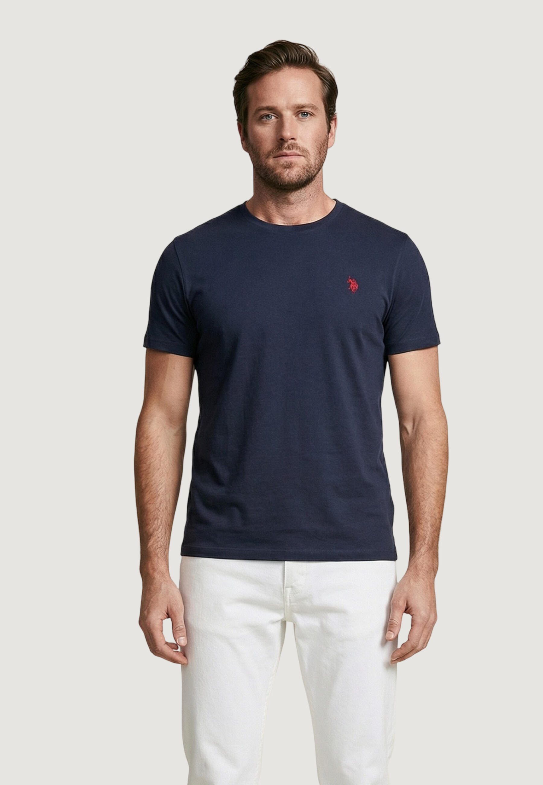 U.s. Polo Assn. T-Shirt Crop Top Mick-Basic Homem Azul da Decathlon