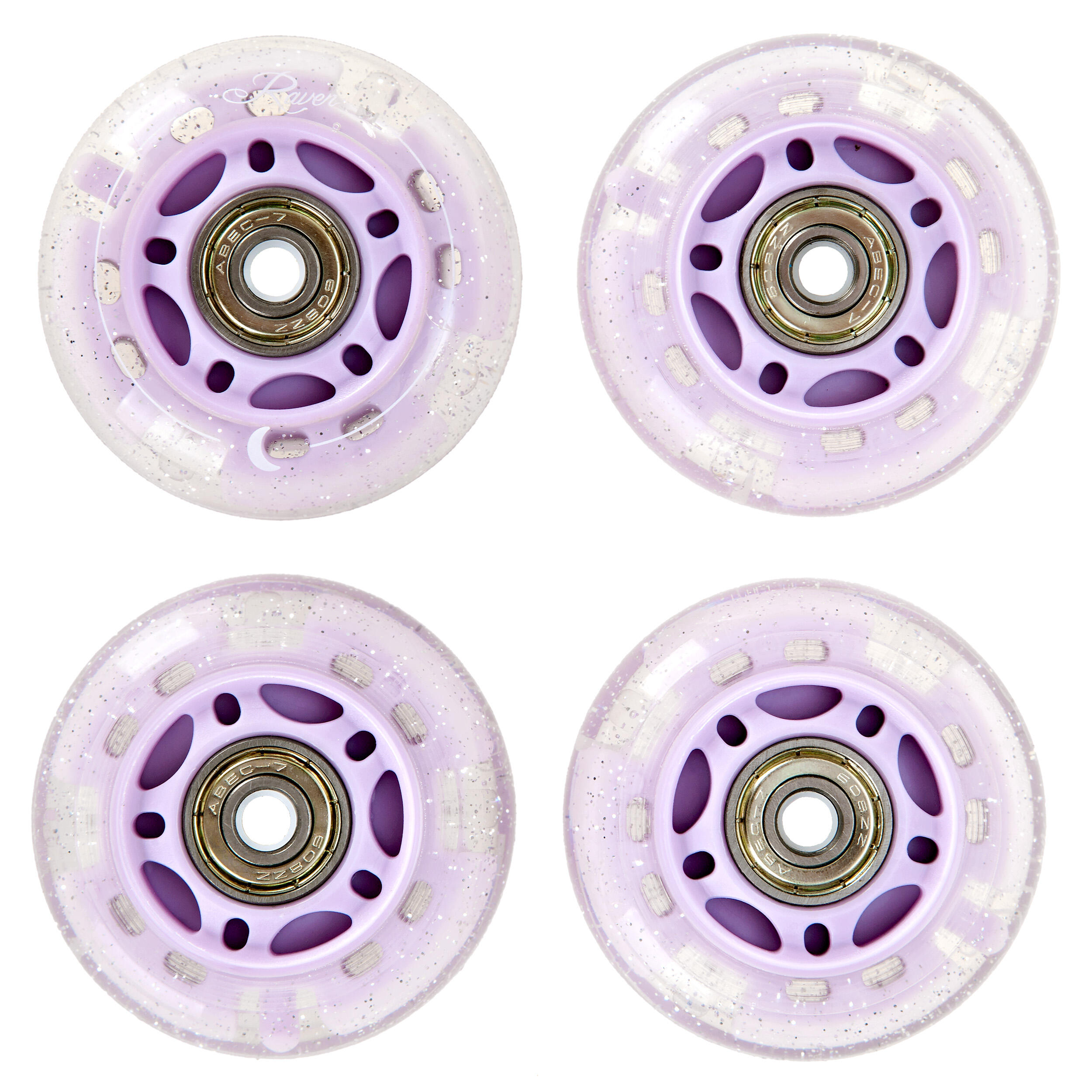 8x Rodas LED luminosas + rolamentos para rodas RAVEN Etta PU 2/5
