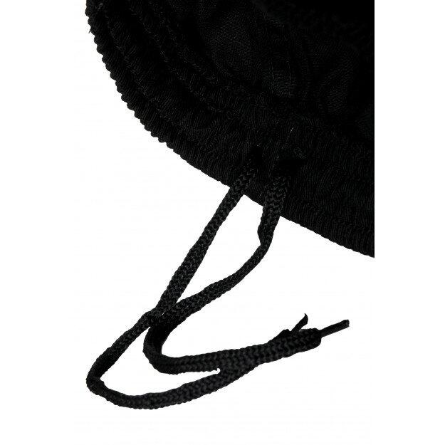 Pantalon de kung-fu droit noir 3/4