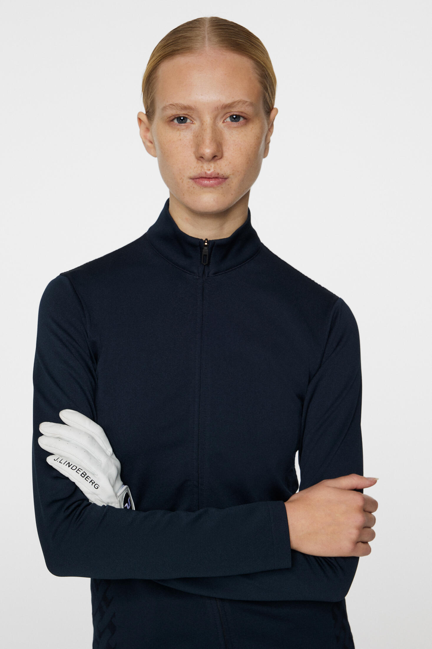 Nancy Seamless Mid Layer Women Navy 4/4