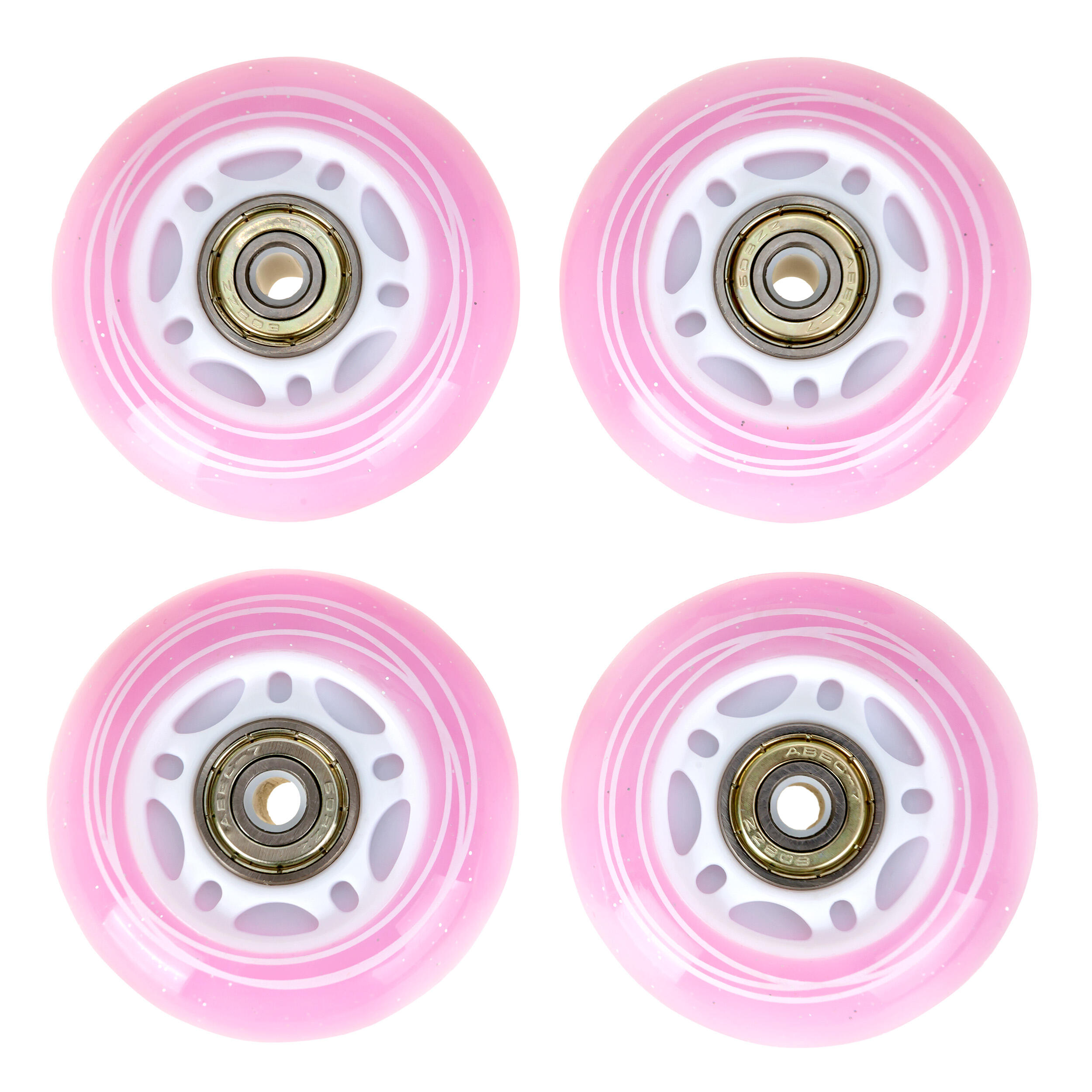 8 ruedas LED luminosas + rodamientos para ruedas Raven Loret PU 6/7
