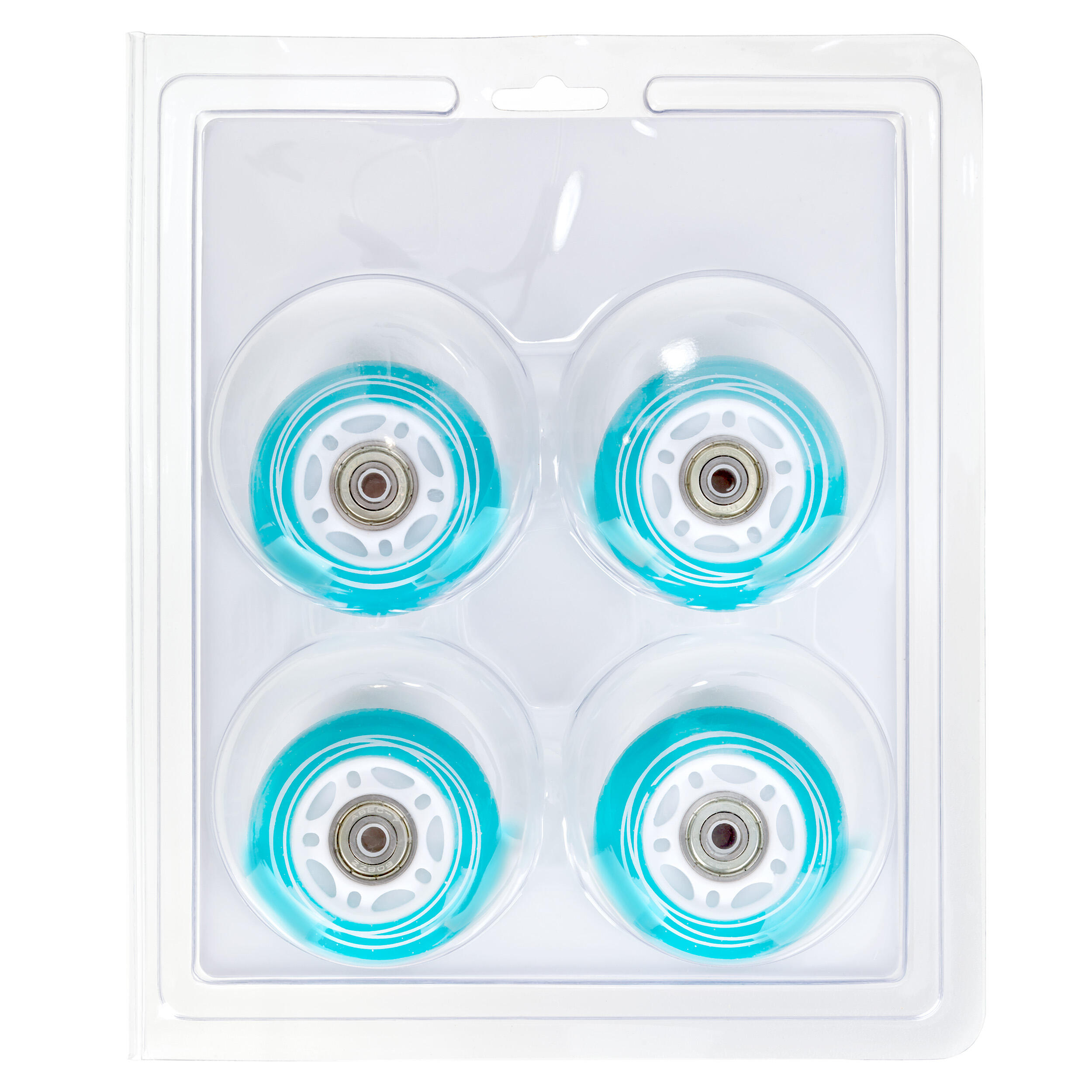 8 ruedas LED luminosas + rodamientos para ruedas Raven Loret PU 5/7