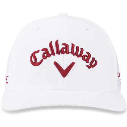 Tour Authentic Performance Pro Cap Weiss/Rot