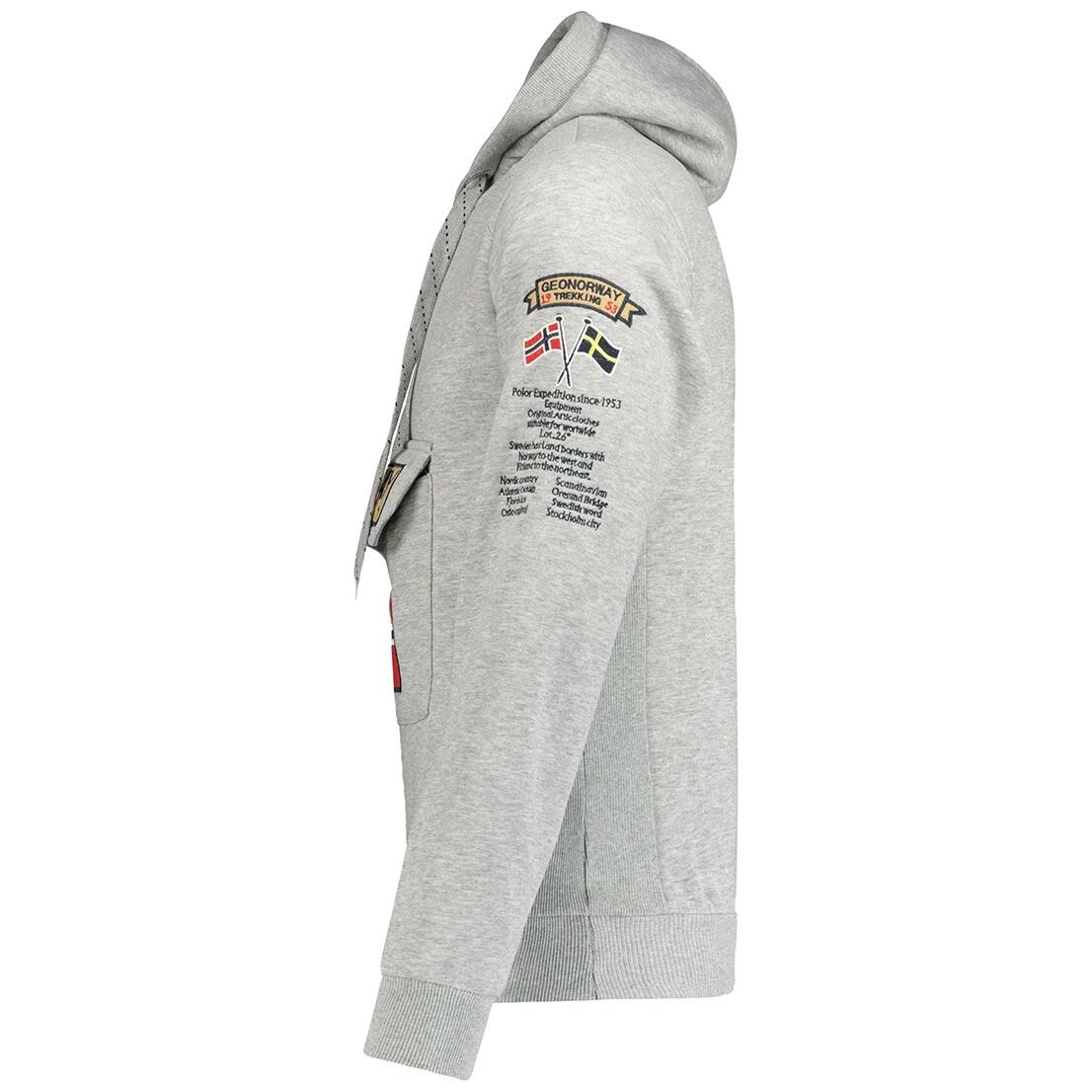 GEOGRAPHICAL NORWAY Bluza GYMCLASS B-GREY EO DB MEN 100 Sneaker Grey 3/3