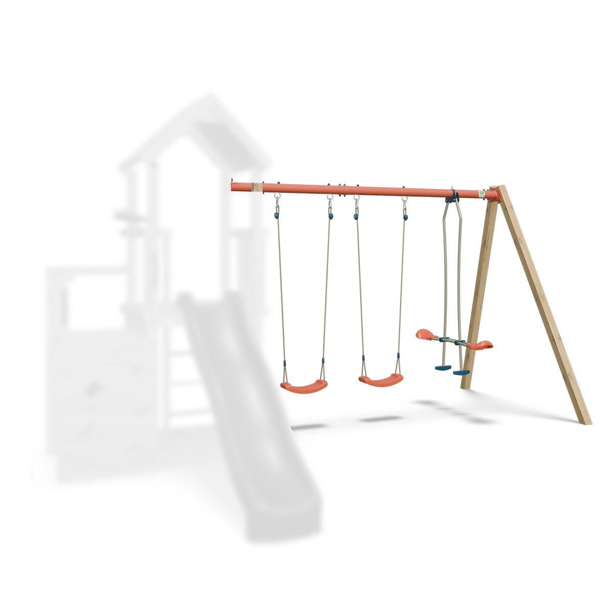 Kit Portique Xchange Clever - Extension Aire de Jeux en Bois 1/5
