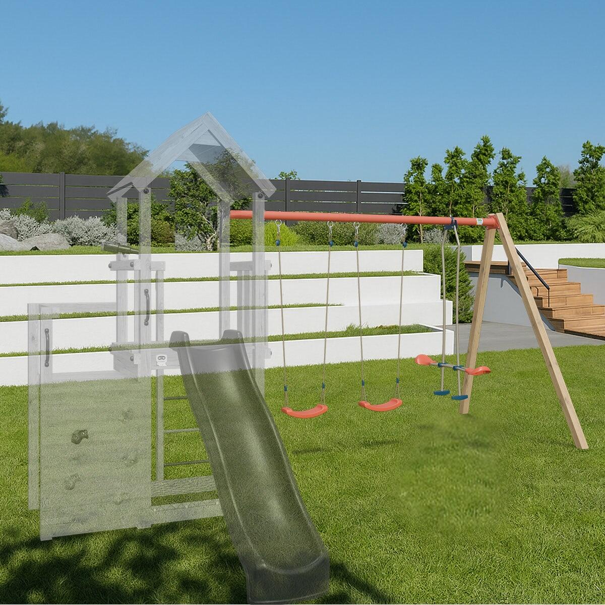 Kit Portique Xchange Clever - Extension Aire de Jeux en Bois 2/5