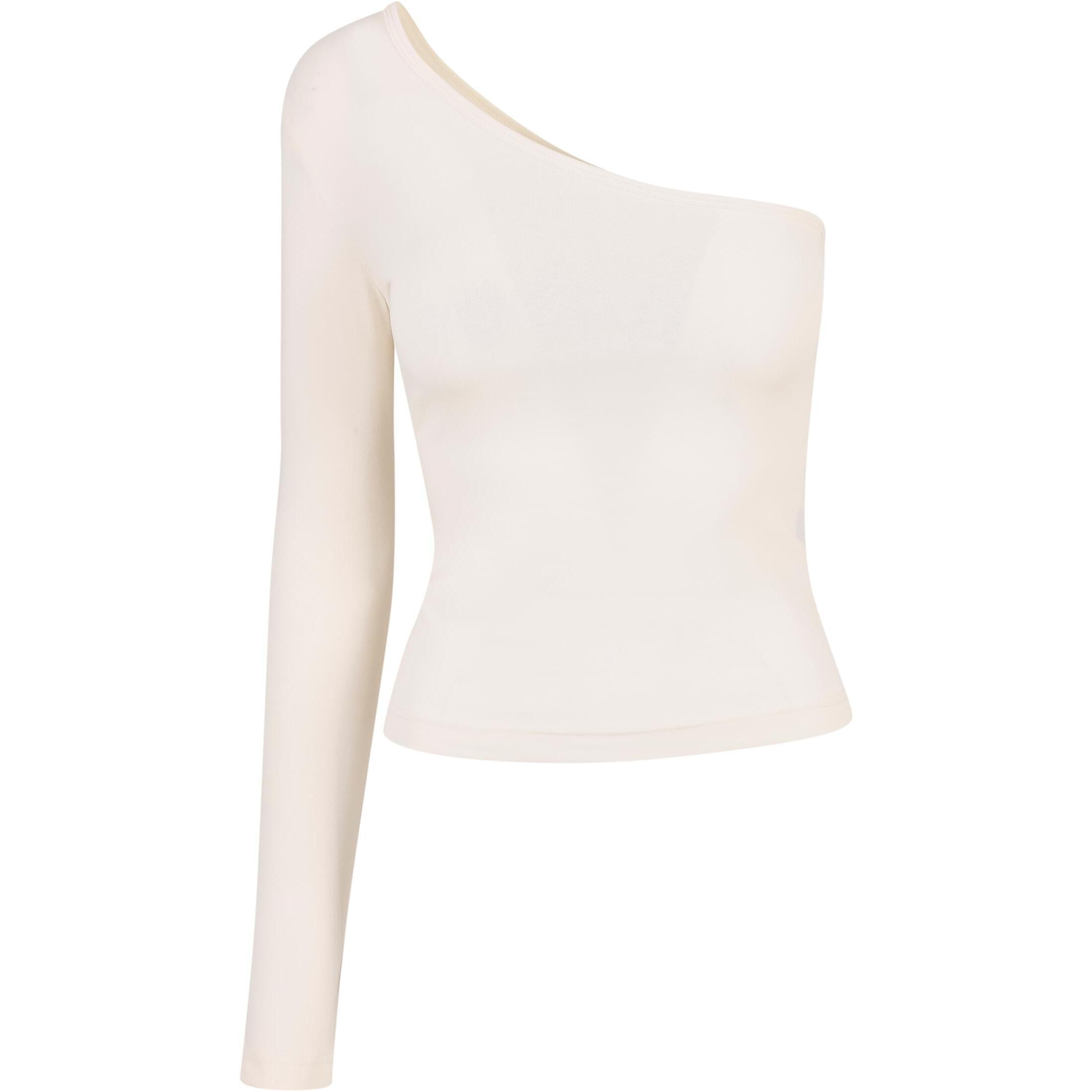 Urban Classics - T-shirt Manches Longues Asymétriques Femme Urban Classics - T-shirt Manches Courtes - Blanc - Decathlon