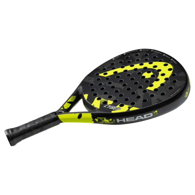 HEAD Cyber Padelracket Zwart/Geel - Druppelvorm - Lichtgewicht 3/5