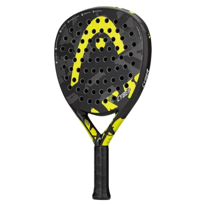 HEAD Cyber Padelracket Zwart/Geel - Druppelvorm - Lichtgewicht 2/5
