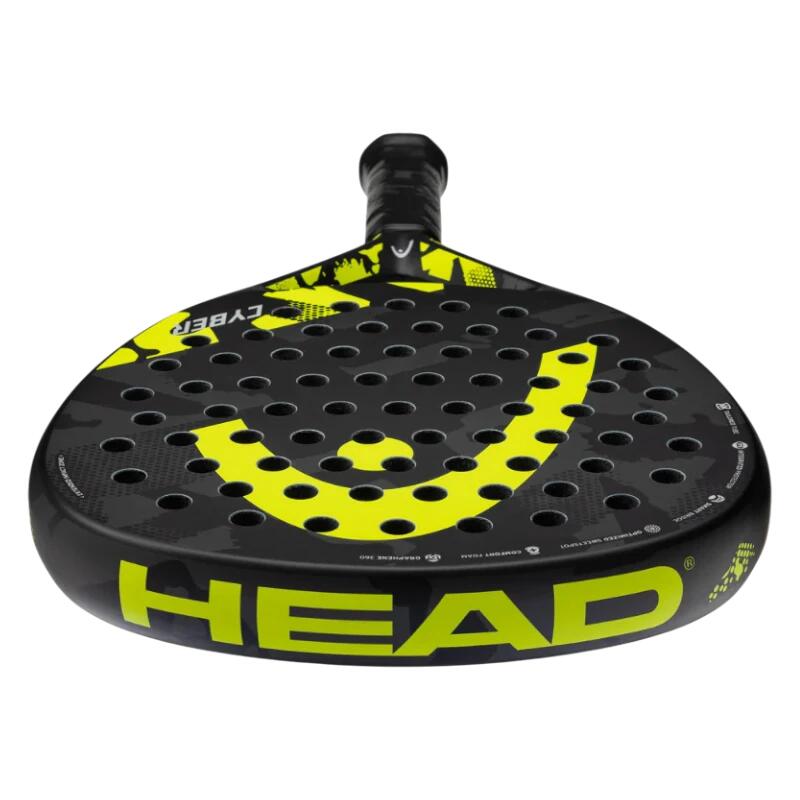 HEAD Cyber Padelracket Zwart/Geel - Druppelvorm - Lichtgewicht 5/5