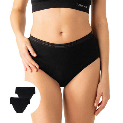 Lot de 2 culottes menstruelles taille haute femme