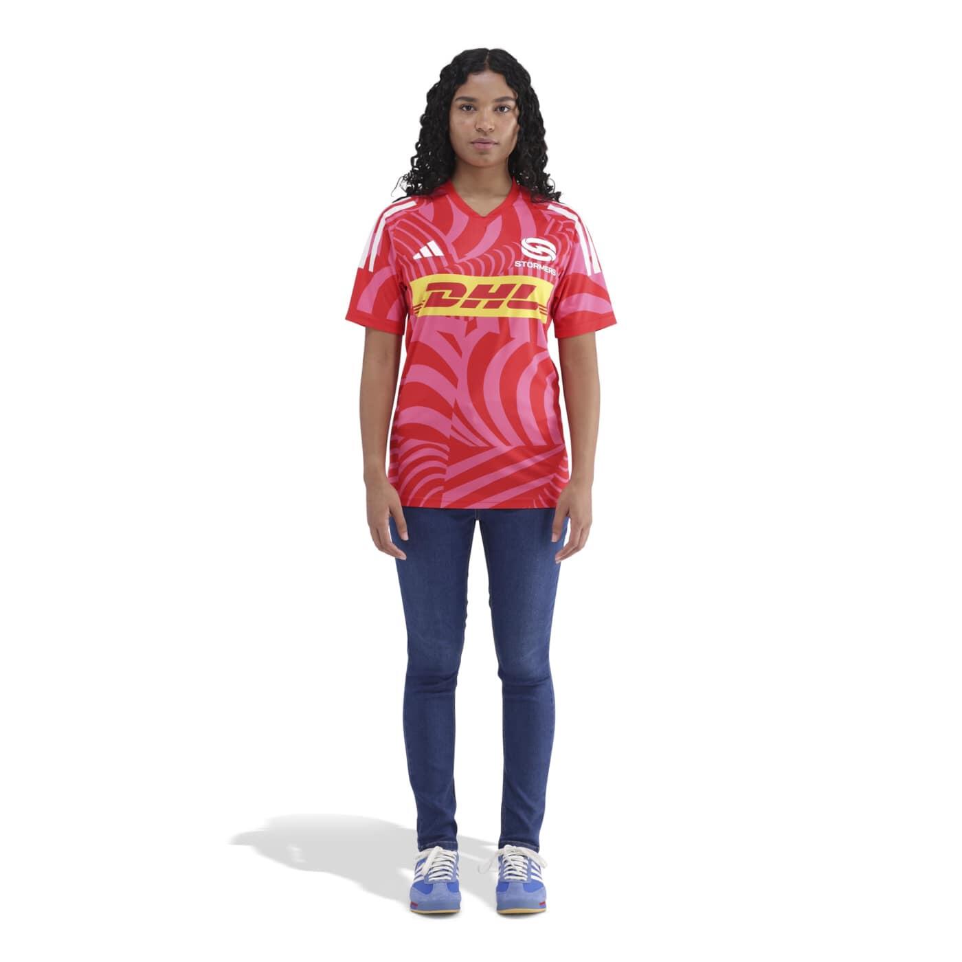 Adidas Stormers Urc Trainings-t‑shirt Voor Volwassenen Roze 5/5