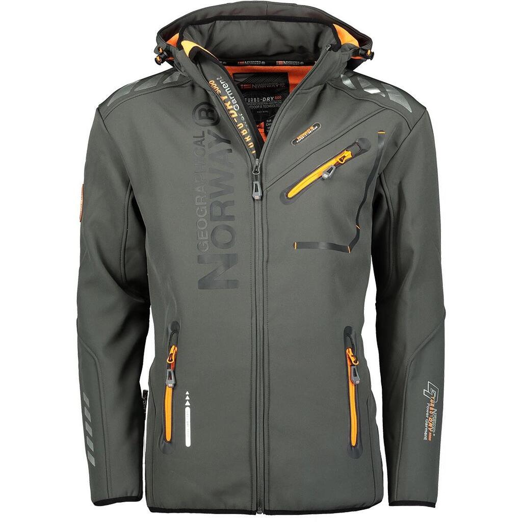 GEOGRAPHICAL NORWAY Softshell ROYAUTE DGREY ORANGE DB MEN 068 Sneakers