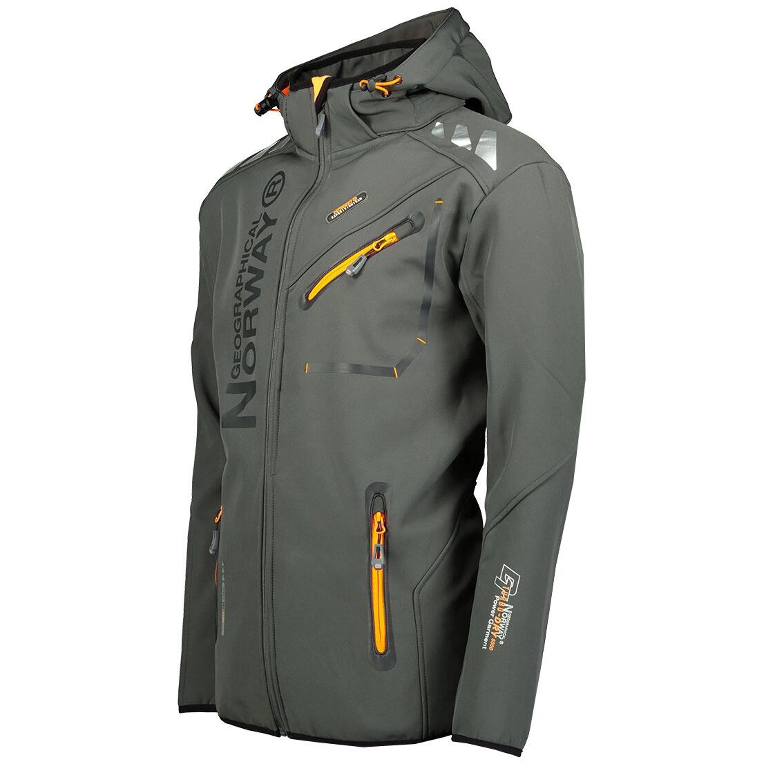 GEOGRAPHICAL NORWAY Softshell ROYAUTE DGREY ORANGE DB MEN 068 Sneaker 2/3
