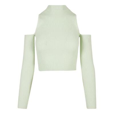 Geribd dames-t-shirt met lange mouwen urban classics