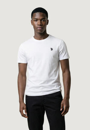 t-shirt crop top MICK-BASIC HOMME blanc