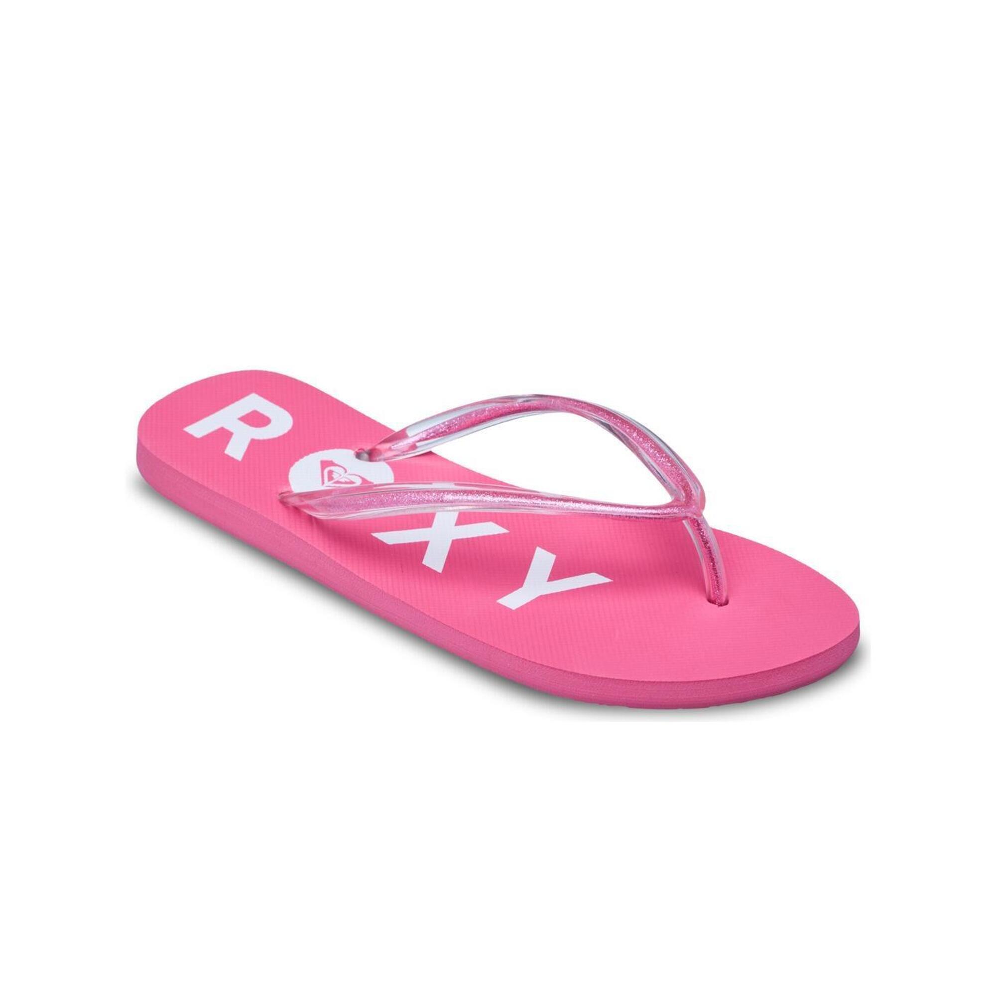 Roxy - Tongs Luminatas Rose Femme - Tongs - Rose - Decathlon