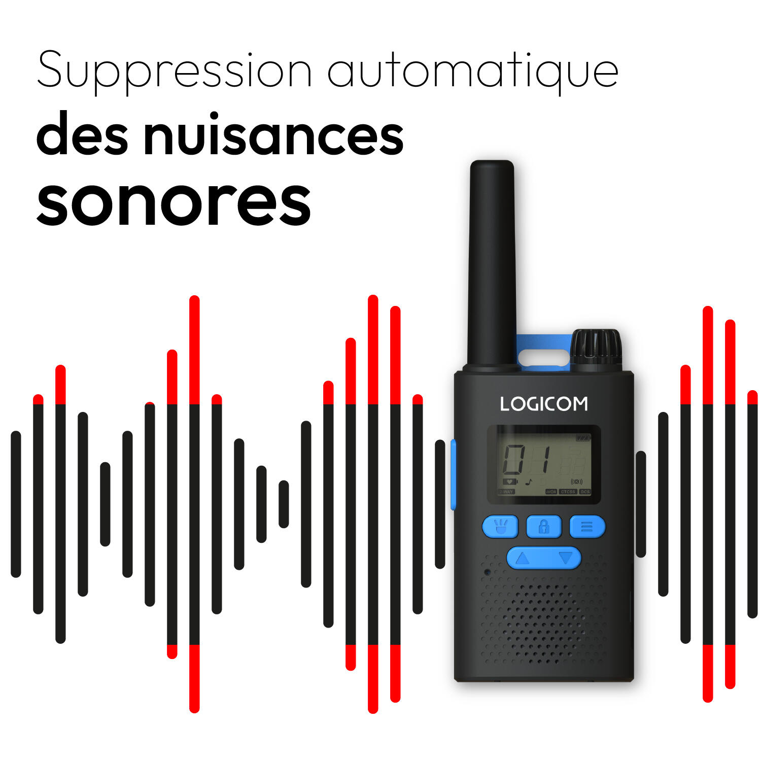 Talkie walkie Essential Noir 3/4