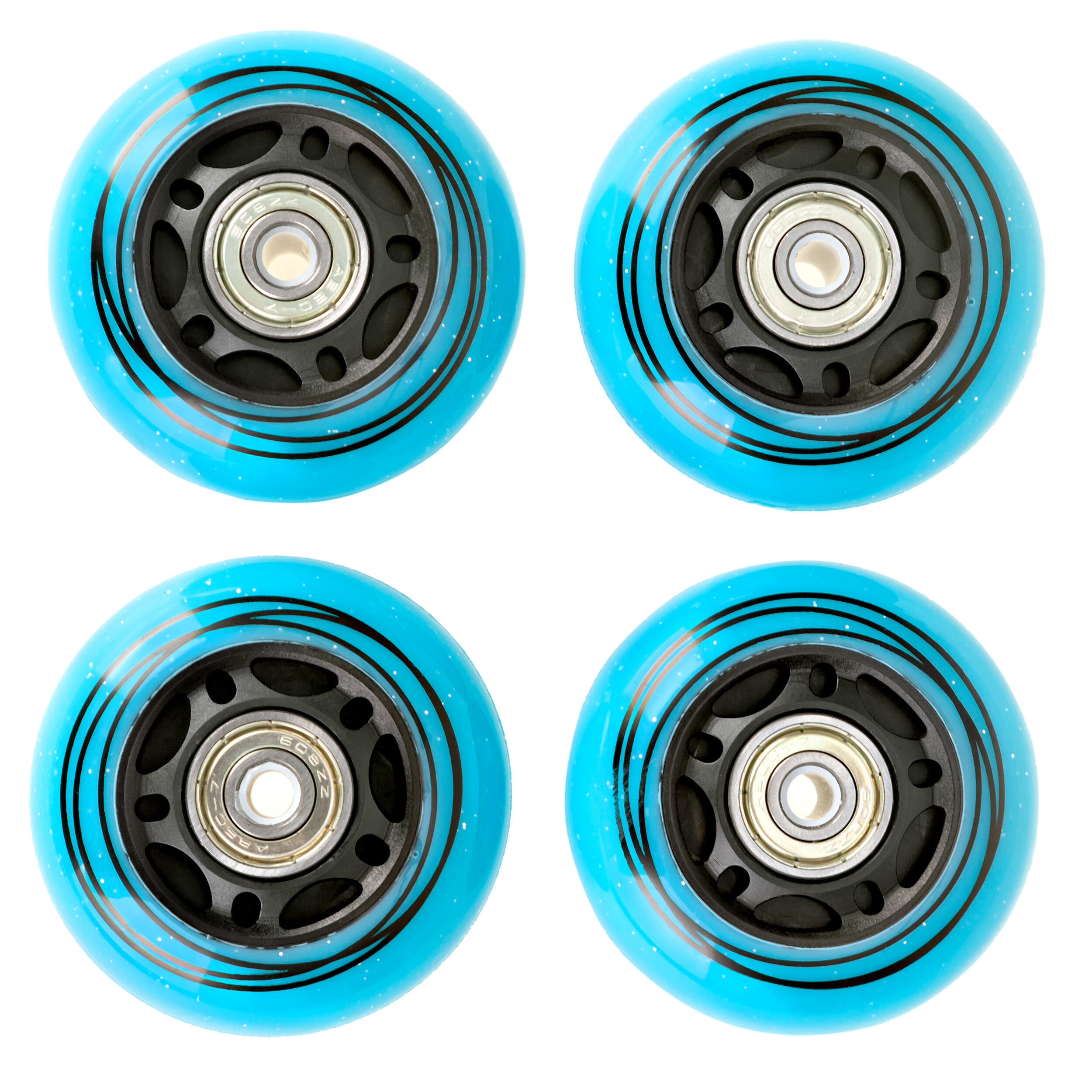 8 ruedas LED luminosas + rodamientos para ruedas Raven Loret PU 2/7
