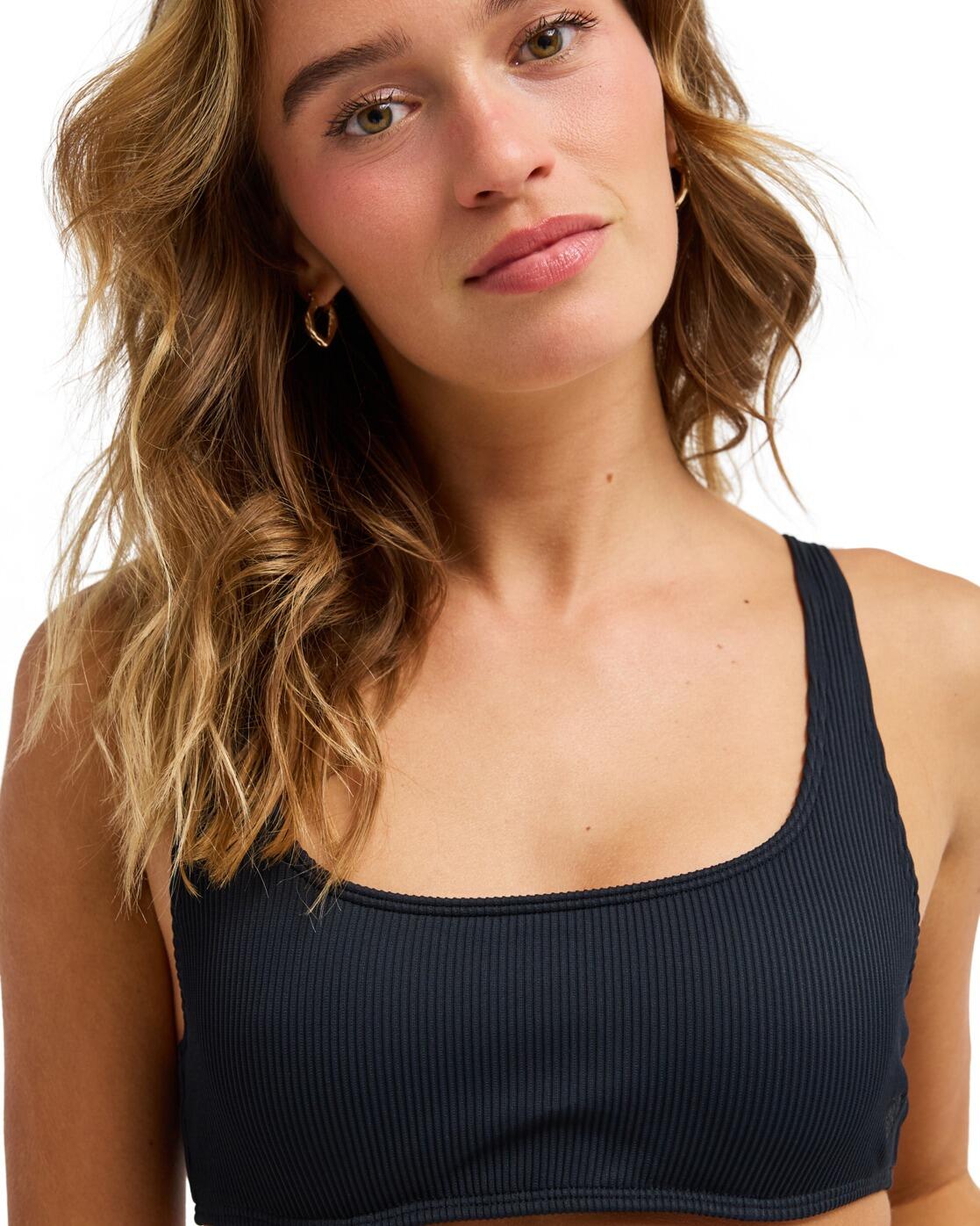 Top de bikini con aros ROXY LOVE UNDERWIRE BRALETTE Negro Mujer 4/4