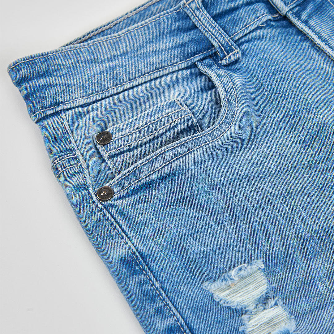 Pantalones de verano de senderismo kids niño boboli azul 3/4