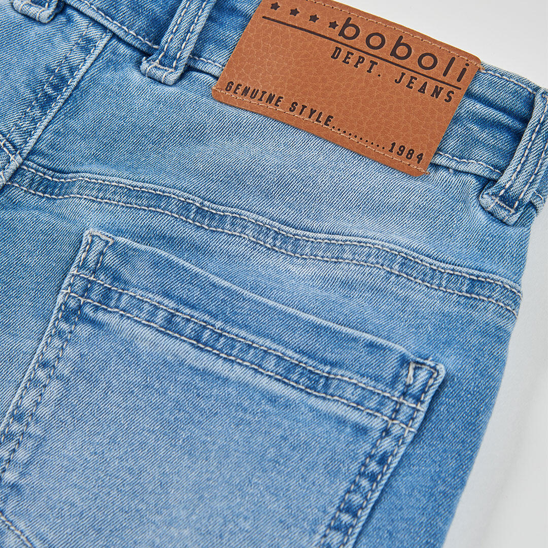Pantalones de verano de senderismo kids niño boboli azul 4/4