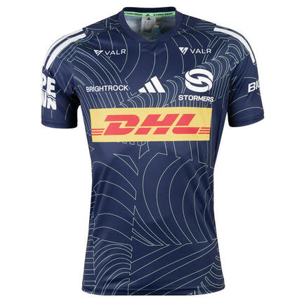 T-shirt d'entrainement Adidas Performance DHL Stormers pour homme Bleu marine