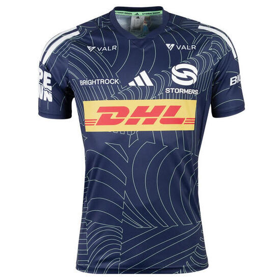 T-shirt d'entrainement Adidas Performance DHL Stormers pour homme Bleu marine