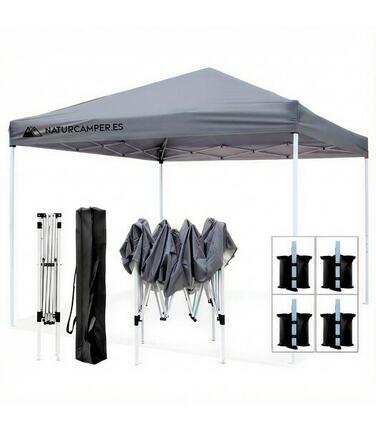 Tonnelle pliante 3x3m Bleu pour la plage, le jardin, le camping ou la piscine